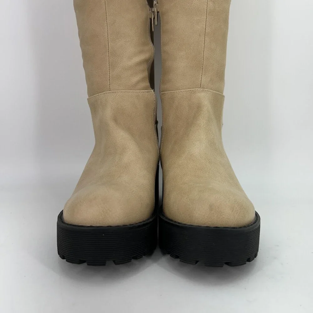 Dirty Laundry Boots Womens Size 6 Manifest Platform Over The Knee Lug Sole